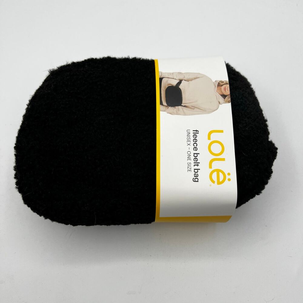 Lole NWT Black Sherpa Adjustable Belt Bag